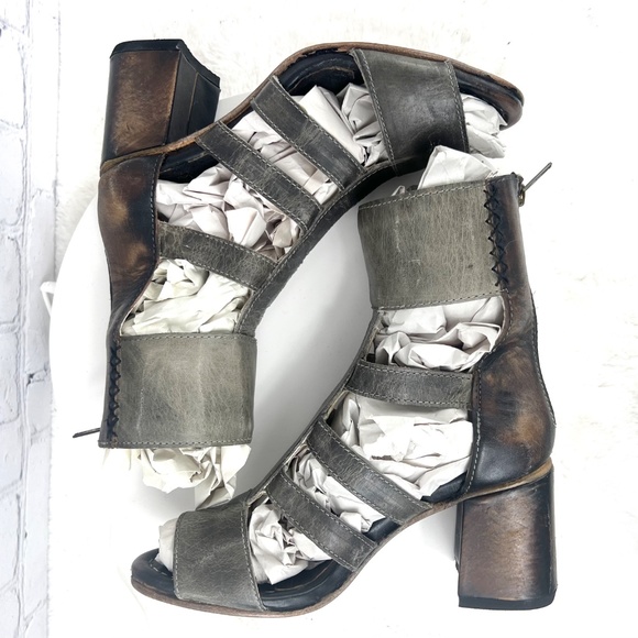 🚫SOLD! NIB/NWT |•FREEBIRD🦅BY STEVEN•| 'RAVEN' Gladiator Bootie/Sandals Size 7 - Picture 10 of 16